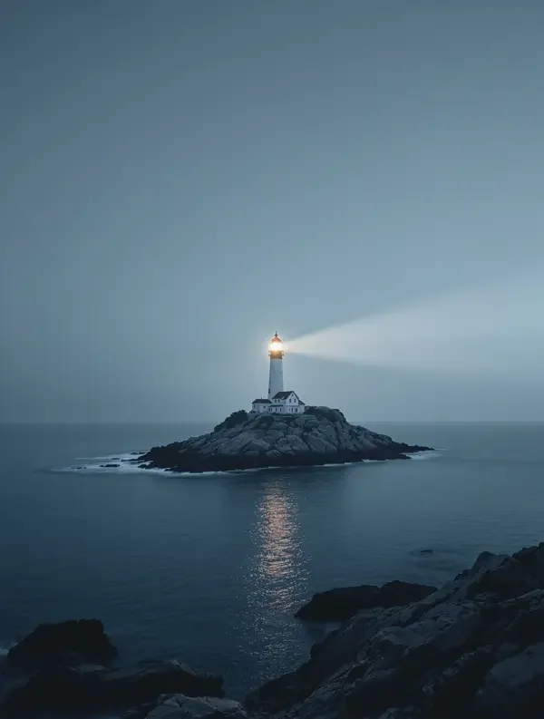魔改成人短剧《归港的灯塔》封面 - 家庭温情温情治愈短剧